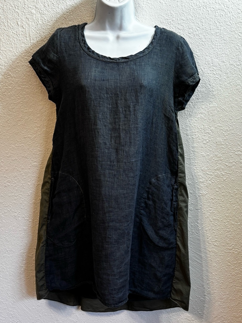 CP Shades Elodie Linen Cotton Tunic Dress Small